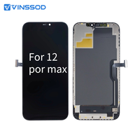Layar ponsel OLED keras, pelindung layar HP pengganti untuk iphone 12 Pro Max, Panel Display ponsel seri apple