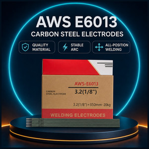 Électrode <span class=keywords><strong>de</strong></span> soudage E6013, référence 18 332, pour entrepreneurs en travaux par projets, avec une meilleure pénétration et un gain <span class=keywords><strong>de</strong></span> temps, offre spéciale usine - Product Image 1