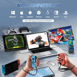 14-Inch Triple Monitor Laptop Type-C Interface Portable IPS Panel <strong>Dual</strong> USB C Compatible Laptop Type-C Triple Monitor - Product Image 6