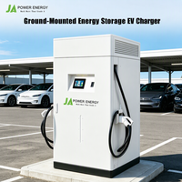 Station de recharge rapide DC pour flotte commerciale de véhicules électriques JApower 80kW 160kWh avec EMS intelligent pour la logistique, le stationnement et les flottes solaires