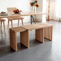 Banc de rangement rétractable moderne en bois massif, en olivier ancien, pour l'entrée, la remise de chaussures, le balcon, la maison ou comme chaise d'attente