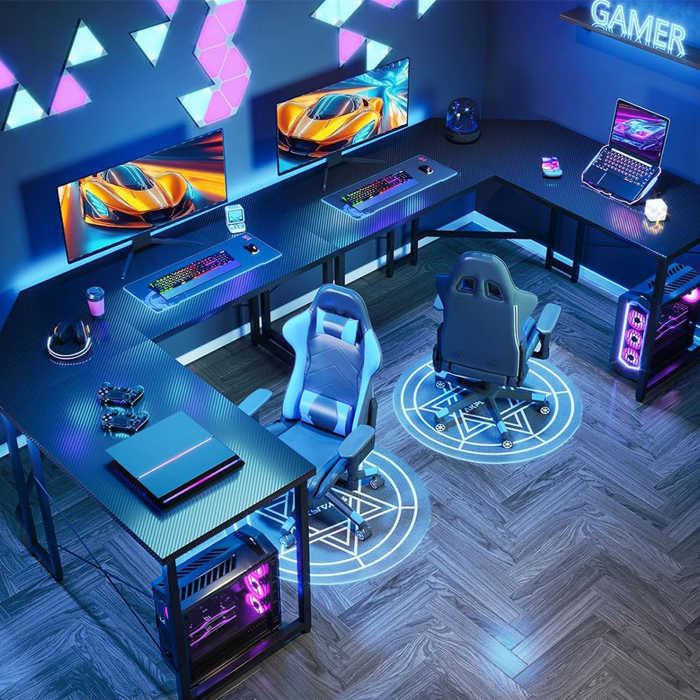 ORANGLES Electric Height Adjustable Gaming Desk | Steel Frame, 3-Segment Standing Desk, Sit-Stand Computer Table with Memory Controller (Kuwait) - full product showcase - displaying specifications - Image 5 of 6 | adapts to any space | Electric Height Adjustable Gaming Desk | Steel Frame, 3-Segment Standing Desk, Sit-Stand Computer Table with Memory Controller (Kuwait) deal New Jersey | Free Shipping ORANGLES