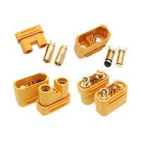 Connecteur banane mâle/femelle plaqué or Amass AS150U anti-étincelle avec broche de signal, prise étanche pour batterie Lipo