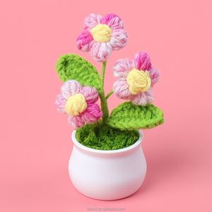 Flores y Plantas Decorativas de Ganchillo para Navidad, San Valentín, Día de la Madre, Año Nuevo, Día del Padre, Decoraciones para el Hogar - Product Image 6