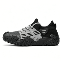 Chaussures de sport rétro pour hommes en maille tricotée color-block, respirantes et antidérapantes, idéales pour la randonnée printanière en extérieur – Vente en gros usine, personnalisables