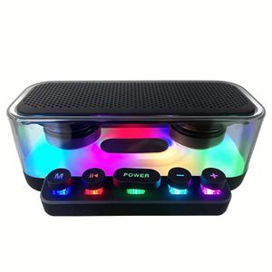 ลำโพงพกพา Z6 โปร่งใส RGB ไร้สายขนาดเล็ก พร้อมคีย์บอร์ดแบบกลไกและไฟ LED สีสันสดใส - Product Image 1