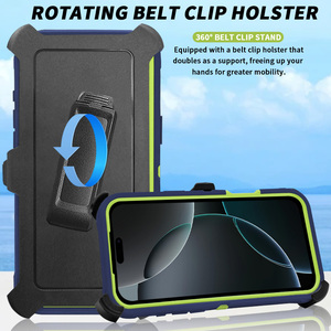 Custodia Protettiva Robusta 3-in-1 <span class=keywords><strong>Arancione</strong></span> per <span class=keywords><strong>iPhone</strong></span> 17 16 15 14 13 12 <span class=keywords><strong>11</strong></span> Pro Max, Confezione al Dettaglio a 3 Strati - Product Image 3