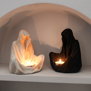1 pieza de molde de resina con temática de fiesta de magos de Halloween para decoración del hogar y velas de té, elegantes decoraciones para fiestas. - Product Image 6