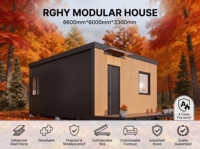 RGHY6 Moderno Contenedor Modular Desmontable de Acero Galvanizado de 20 pies/40 pies, Prefabricado, Inteligente, para Oficina en Casa o Exteriores