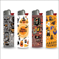 Briquets à gaz personnalisés avec logo et image France J3 J5 J6 Slim Lighter pour Noël et Halloween
