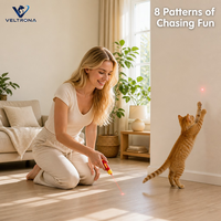 Jouet interactif pour chat avec pointeur laser, 8 motifs, design ours, baguette de stimulation pour animaux de compagnie, jeu d'intérieur, entraînement et exercice