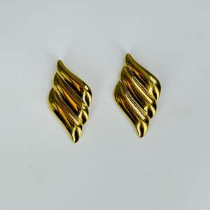 Fashion Drop <b>Earrings</b> 316L Stainless Steel PVD Gold Plating Sustainable Resistant - Product Image 1