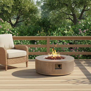 Outdoor Gas <b>Fire</b> Bowl Propane <b>Fire</b> <b>Pit</b> with 50000 BTU Eco-Friendly Design and Glass Beads - Product Image 1