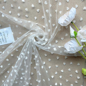 RTS 100% нейлоновая Флокированная сетчатая ткань в форме сердца - Product Image 1