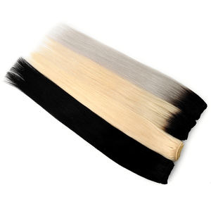 Extensions de cheveux invisibles Genius Weft, tissage plat en soie coupable, cheveux vierges sans perte, qualité salon haut de gamme, 100% cheveux Remy - Product Image 1