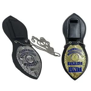 Free Design Custom Logo Security Id Badge Holder Uniform Soft Hard Enamel Engraved Metal Lapel Pins 3D Officer Security Badge