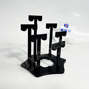 Nhà máy tùy chỉnh màu đen Acrylic trang sức hiển thị đứng cho Stud Bông tai thả dangle Bông tai lưu trữ chủ hiển thị - Product Image 3