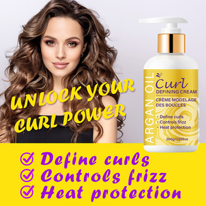 Crème de boucles pour les cheveux Crème de définition de <span class=keywords><strong>curling</strong></span> Produits de coiffage Crème de définition de boucles africaines de longue durée - Product Image 2