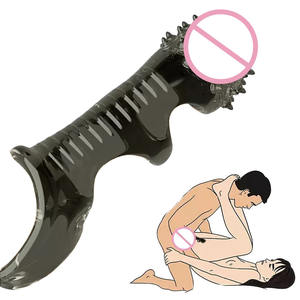 Anillo para Pene con Espigas <span class=keywords><strong>de</strong></span> Látex Natural Reutilizable, Juguetes Sexuales para Hombres con Función <span class=keywords><strong>de</strong></span> Retraso <span class=keywords><strong>de</strong></span> Eyaculación y Extensión <span class=keywords><strong>de</strong></span> Condón - Product Image 1