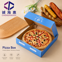 Boîte à pizza personnalisée avec logo imprimé, vente en gros, boîte d'emballage en carton ondulé pour la livraison à emporter des restaurants