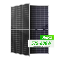 Panel Surya Jinko Solar 575W 580W 585W 590W 595W 600W Tiger Neo N-Type 72HL4-BDV Modul PV Mono Bifasial Kaca Ganda