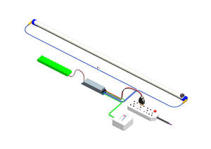 Torche led d'urgence 36w, 90min, 518H, éclairage d'urgence, alimentation électrique avec auto-contrôle et alarme - Product Image 3