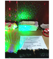 Gants laser LED rechargeables rouges, verts et violets pour DJ, soirées en club, bars et spectacles sur scène