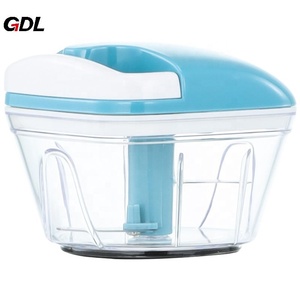 Mini licuadora de mano y cortador de verduras de seguridad, juego de utensilios de cocina de acero inoxidable, procesador <span class=keywords><strong>Manual</strong></span> de picadora de alimentos - Product Image 1