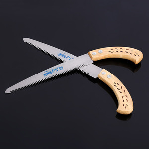 Hand Saw Stainless Steel Blade Wooden Handle Butterfly Structure 270mm Length Manual Garden Pruning Tool - Product Image 3