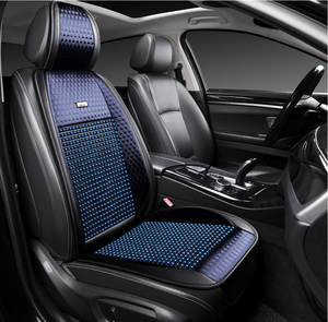 Nouvelle conception, cuir + perles en bois, ventilation, style sportif, compatible airbag, couleurs personnalisables, housses de siège de <span class=keywords><strong>voiture</strong></span> universelles, <span class=keywords><strong>coussin</strong></span> - Product Image 3