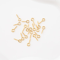 Vente en gros de mini anneaux cassés, broches à œillets filetés, fermoirs dorés, accessoires et composants en acier inoxydable pour la fabrication de bijoux DIY