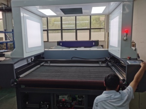 <span class=keywords><strong>ARGUS</strong></span> 1810/1812/1814 Machine de découpe laser CNC à alimentation automatique Découpeur laser CO2 pour textile supportant le format AI Type portique - Product Image 3