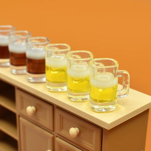 Miniaturas de Jarra de Cerveza de Resina, Pintadas a Mano, Modelo Artístico para Joyería DIY, Pendientes, Colgantes, Decoración de Casa de Muñecas y Cocina - Product Image 5