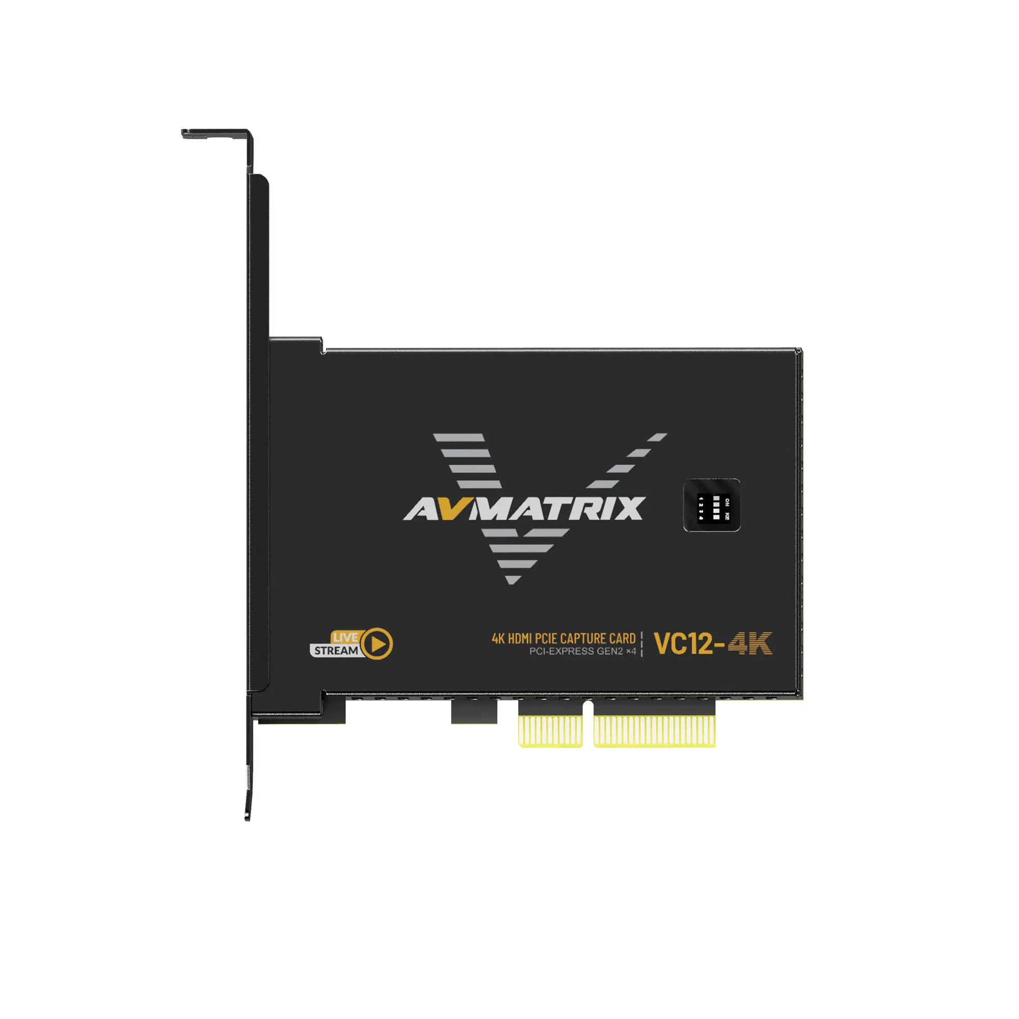 AVMATRIX VC12-4K, 4K HDMI 2.0 Loop Out Bandwidth Tinggi Latensi Ultra Rendah UHD Recording Gaming Streaming Kartu Penangkap PCIE PCIe