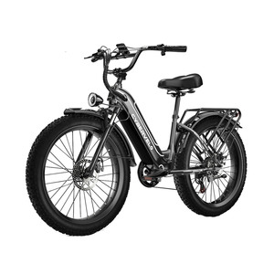 Bicicleta Eléctrica de 26 Pulgadas, 48V, 1000W, sin Escobillas, con Batería de Litio de 25Ah, Cuadro Bajo para Mujeres y Adultos, para Ocio y Compras, EK10 1000W Moto - Product Image 1