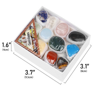 Espécimen De ciencia geológica Mineral <span class=keywords><strong>profecía</strong></span> piedra curación cristal piedra preciosa conjunto Color mezclado <span class=keywords><strong>2</strong></span> ~ 3cm roca piedra cristal caja de regalo - Product Image 5