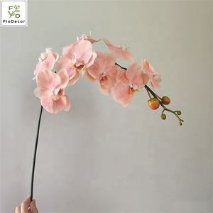 Bunga Anggrek <span class=keywords><strong>Phalaenopsis</strong></span> Buatan Mewah 8 Tangkai Sentuhan Realistis Lateks untuk Dekorasi Vas Rumah dan Pernikahan - Product Image 4