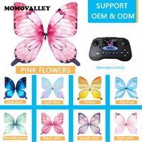 Drone papillon lumineux LED professionnel Momovalley, interactif et télécommandé, pour spectacles en extérieur