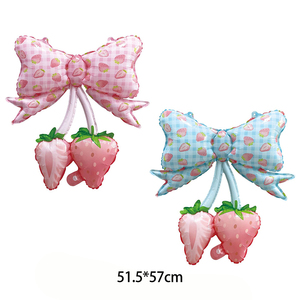 Globos de Mylar con Estampado de Frutas de Verano al por Mayor, Globos de Corazón con Diseño de Fresa y Sandía para Fiestas Infantiles y Picnics al Aire Libre - Product Image 3