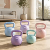 Kettlebell FRS Écologique, Durable et Souple pour la Protection du Sol à Domicile, Silencieux, pour l'Entraînement de Force et la Musculation, Idéal pour les Femmes Débutantes