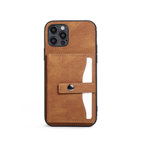 Casing ponsel kulit magnetik, dompet ponsel kulit Pu magnetik mewah dengan tempat kartu untuk iPhone 15 Pro Max
