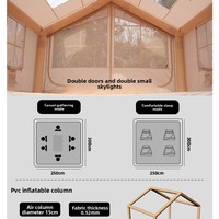 Tente de camping portable entièrement automatique Pengyuan, sans assemblage, étanche, 7,5 mètres, 420D, vente en gros à partir d'une pièce minimum