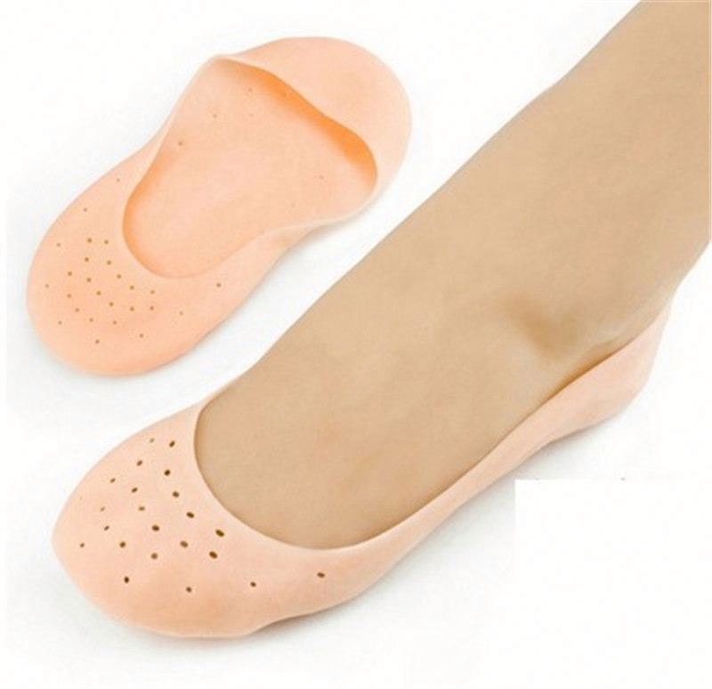 Подушка для передней части стопы, дышащий гель для ухода за ногами, корректор бурсита, протектор для пальцев ног с металлическими прокладками L0358/1