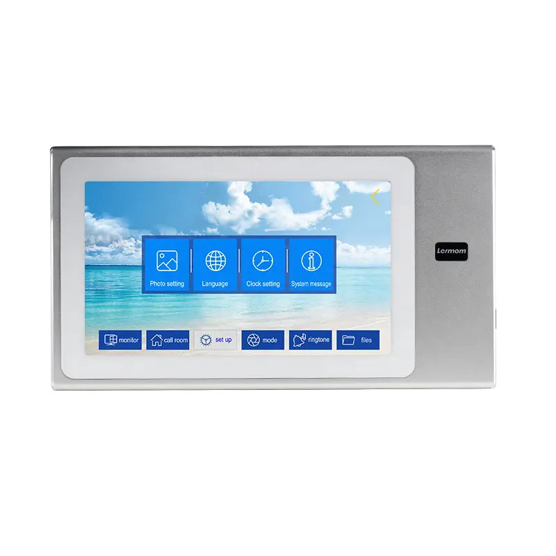 7 Zoll TFT LCD Touch Safe House Intercom Vierdraht-Video-Tür sprechanlage