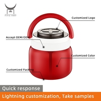 Boîte à lunch isotherme en acier inoxydable 316 avec cuillère pliable, récipient alimentaire thermique portable, conservation de la chaleur, bureau, pique-nique