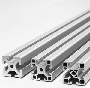 Buona qualità argento anodizzato estrusione 40*40*1.2mm alluminio <span class=keywords><strong>U</strong></span> canale con flangia - Product Image 2