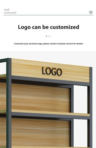 Giá để trưng bày bằng gỗ cho cửa hàng bán lẻ, có đèn LED, giá đỡ bằng kim loại, dành cho cửa hàng mỹ phẩm, kệ trưng bày sản phẩm chăm sóc da - Product Image 5