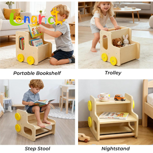 Tour <span class=keywords><strong>de</strong></span> <span class=keywords><strong>cuisine</strong></span> pliable 4-en-1 pour tout-petits avec 2 niveaux réglables et design coulissant, marchepied unisexe pour salle <span class=keywords><strong>de</strong></span> jeux et usage domestique - Product Image 5
