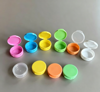 Pot en plastique coloré de 1g, 3g, 5g, 10g, petit pot en plastique PP portable