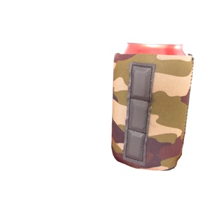 Wholesale Custom Camouflage Leopard Print Neoprene Beer Can for Koozy Magnetic Can Coozy <b>Collapsible</b> Cooler Bag Stubby Holder - Product Image 2
